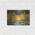 thumbnail image 3 of Luxe Metal Art 'Lake Como Hotel' by Allayn Stevens, Metal Wall Art, 16"x12", 3 of 7