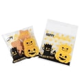 thumbnail image 3 of Bolsa de plástico para dulces de Halloween feliz, embalaje de galletas, aperitivos, suministros de decoración para fiestas de Halloween, 50/100 piezas, 3 of 4