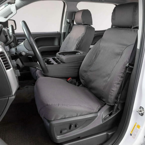 Fits 2021-2022 Ford F-150 Covercraft Seat Cover SS3498WFGY SeatSaver; Waterproof Polyester; Gray; Single
