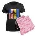 thumbnail image 5 of CafePress - Save Ukraine Stop War Pajamas - Women's Short Sleeve Print T-Shirt and Pants Dark Cotton Pajama Set, 5 of 7