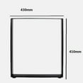 thumbnail image 5 of Powder Coated Finish Rust Proof Desk Legs, Heavy Duty Metal Desk Legs Solid Steel Construction 43X41cm, Easy Installation Versatile Furniture Use for Modern Living Spaces, 5 of 5