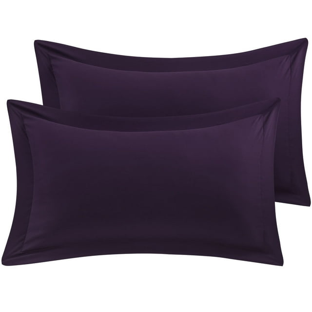 Unique Bargains Pillowcases Soft 1800 Microfiber Pillow Shams No Zipper 2pcs