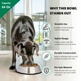 thumbnail image 5 of Iconic Pet - Stainless Steel Non-Skid Pet Bowl for Dog or Cat - 64 oz - 8 cup, 5 of 10
