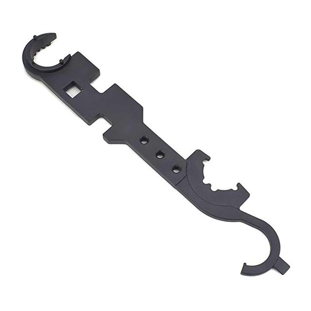 Eigraketly Llave de tuercas Llave de tuercas multifuncional de alta resistencia Herramienta de extracción de tuercas resistente a la erosión de acero para Herramientas y ferretería Eigraketly TO002863-00
