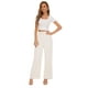 thumbnail image 4 of Pantalones anchos FUNYYZO para mujer, cintura alta, trabajo de negocios, 4 of 7