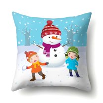 Hwkond Throw Pillows Cover for Bed Christmas Pillowcase Christmas Decoration Interior Pillowcase on Clearance
