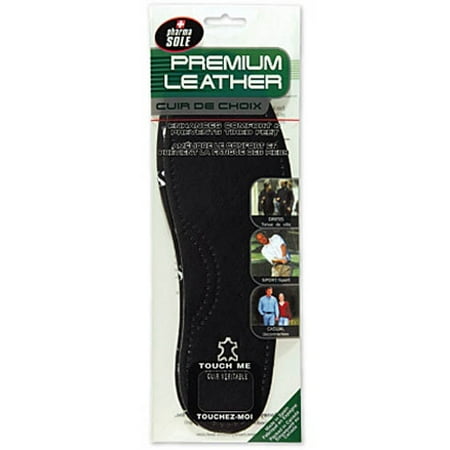 Black Leather Insole Women Size 8/9 Men 6/7 (Best Men's Shoes For Overpronation)