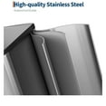 thumbnail image 3 of Goldensoil 2 x 10.6 Gallon Fingerprint Resistant Dual Compartment Stainless Steel Garbage Cans,Silver, 3 of 6