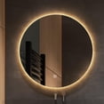 thumbnail image 1 of Espejo De Baño Circular Ambar Con Iluminación LED ajustable distintas tonalidades, 1 of 8
