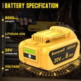 thumbnail image 2 of Batería Bonacell 20V 8000 mAh para herramientas Dewalt 20V, 2 of 7