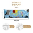 thumbnail image 2 of Body Pillow Cover - Soft Body Pillow Pillowcase, Pirate Marine Animals Breathable Long Body Pillow Case Cover with Invisible Zipper 20x60in, 2 of 5