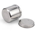 thumbnail image 2 of Tarro de almacenamiento de alimentos sellado de acero inoxidable 304, contenedor portátil para granos de té y café, fácil para viajar al aire libre y acampar-12cm, 2 of 5