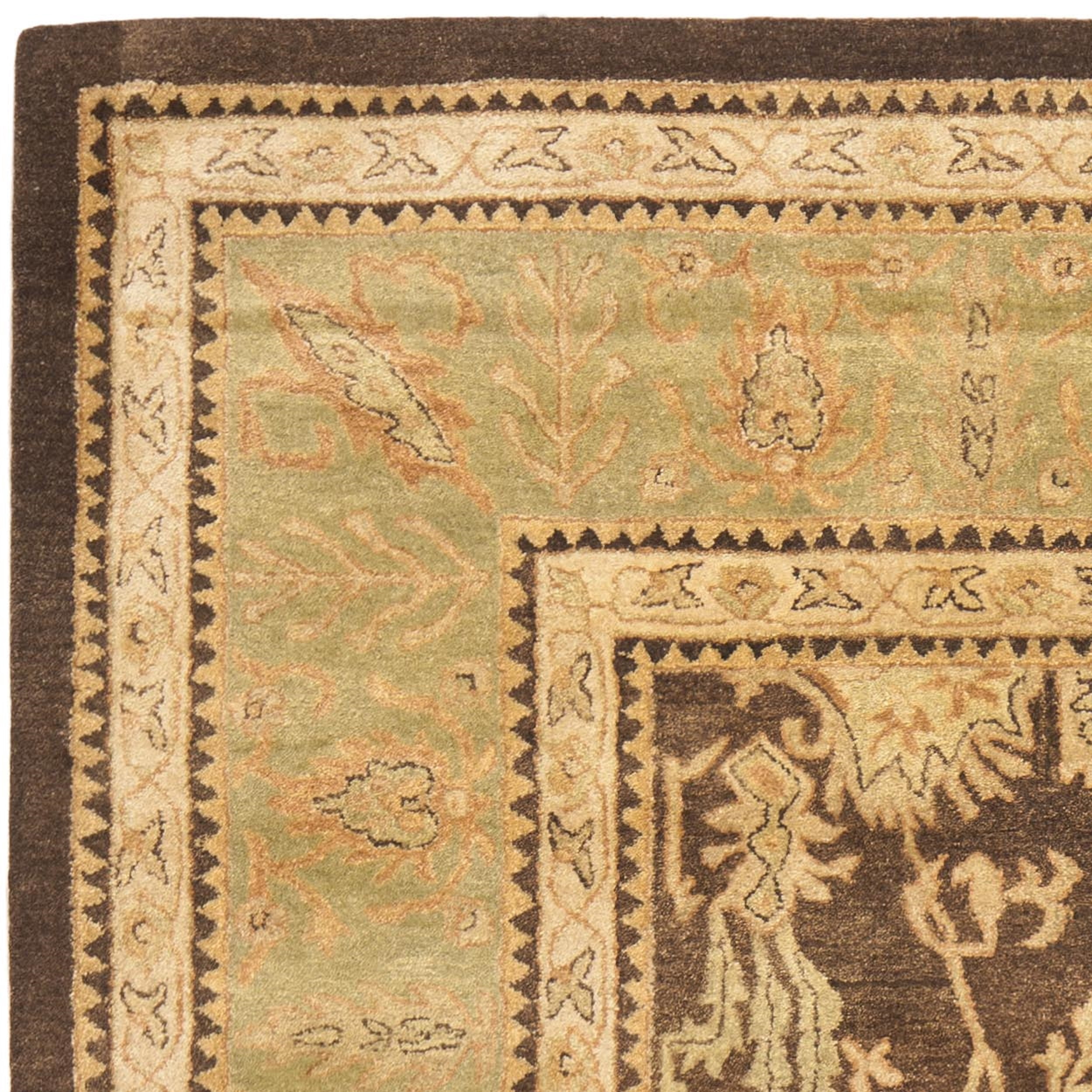 SAFAVIEH Bergama Tarah Oriental Wool Area Rug, Brown/Green, 9'6" x 13'6"