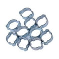 thumbnail image 1 of relayinert DOUBLE EAR CLIPS ,O CLAMP ,ZINC ,10 PACK PLATED STEEL 13 to 15mm 1Set, 1 of 6