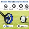 thumbnail image 6 of Gymax 3 Wheels Foldable Golf Push Pull Cart Trolley w/ Adjustable Handle Brake Blue, 6 of 10
