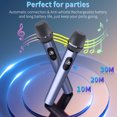 thumbnail image 6 of FanFun Large Party Speaker, Bluetooth Speaker with 2 Wireless Microphones, Double Subwoofer Outdoor Powerful Speakers, PA System with Deep Bass, T10-T, 6 of 13