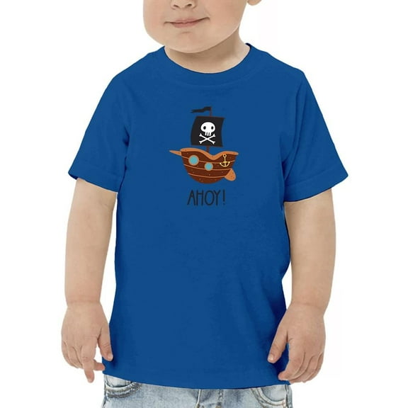 Cute Pirate Ship Ahoy   T-Shirt Toddler -Image by Shutterstock,  3 Toddler
