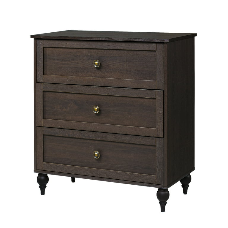Sango Wellington 3 Drawer Chest Brown Walmart