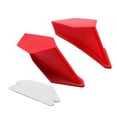 thumbnail image 1 of jinwen 2x Universal Motorcycle Winglets Side Air Deflectors Accessory Modification ABS Red, 1 of 5