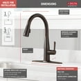 thumbnail image 3 of Delta Essa Single Handle Pull-Down Kitchen Faucet in Venetian Bronze 9113-RB-DST, 3 of 7