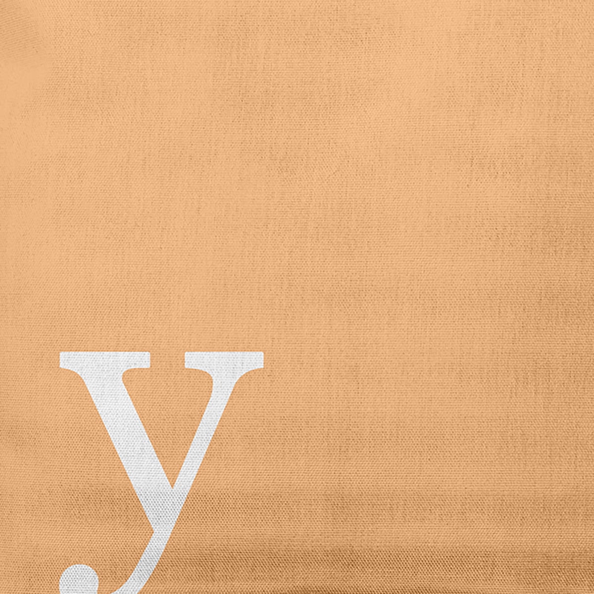 Simply Daisy 20" x 20" Modern Monogram Decorative Throw Pillow, Pale Gold