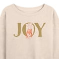 thumbnail image 3 of Disney Winnie The Pooh - Piglet's Christmas Joy - Women's Lightweight French Terry Long Sleeve Shirt, 3 of 5