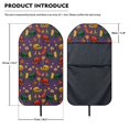 thumbnail image 7 of Uourmeti Halloween Bucket Seat Protector with Skull Candy Design, Waterproof Microfiber Terry Cloth Cover for Vans and Trucks, 7 of 7