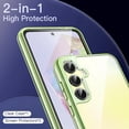 thumbnail image 3 of JETech 3 in 1 Case for Samsung Galaxy A35 5G, with 2-Pack Screen Protector, Tempered Glass Film, Shockproof Bumper Phone Protective Cover Clear Back (Lime), 3 of 6