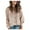 Khaki, variant on Fesfesfes Women Sweaters Knitwear Pure Color Mohair Pullover Hollow Sweater Under $10