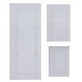 thumbnail image 3 of Home Weavers Classy Bathmat Collection 100% Cotton Non-Slip Bathroom Rug Set Machine Washable Bathroom Rug-17"x24", Bath Rug- 21"x34", Runner- 21"x54", White Color 3 Piece Bath Carpet set, 3 of 9