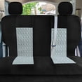 thumbnail image 6 of FH Group Universal Fit Gray Car Seat Covers, Diamond Stitched Flat Cloth Seat Protector for Trucks, SUVs & Vans, Washable - Full Set, 6 of 8