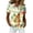 464#Beige, variant on Women Hawaiian Aloha Luau Shirt Floral Tropic Print Short Sleeve Button Up Summer Party Tops Purple L