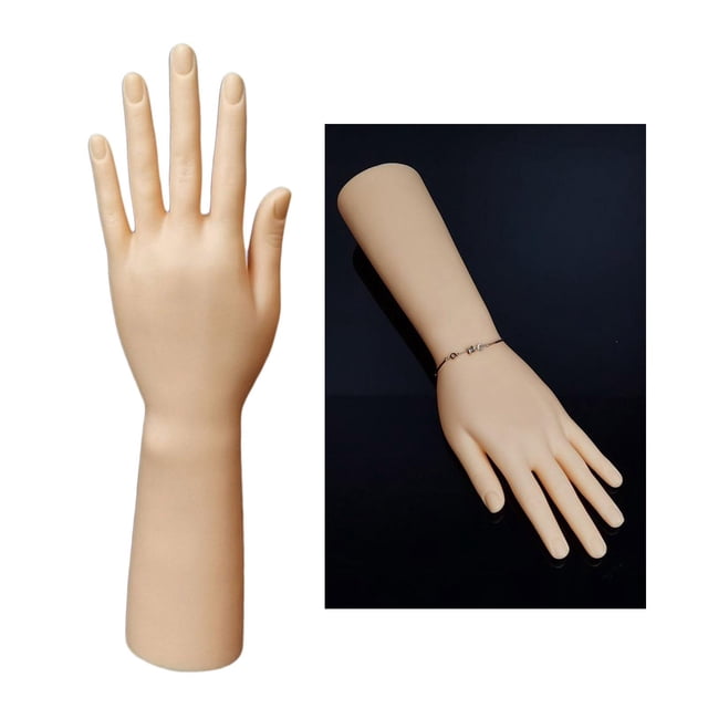 Maniquí de Mano Macarena Soporte de Exhibición de Joyería Plástico Color Izquierda