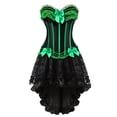 thumbnail image 1 of DPTALR Women's Lace Bow Tie Color Retro Medieval Ball Patchwork Puffy Skirt Set, 1 of 4