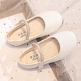 thumbnail image 7 of JAJAHO Girls Flats Mary Jane Dress Shoes Fashion Glitter Pearl Sandals Comfortable Lightweight Hook And Loop Versatile Shoes, 7 of 7