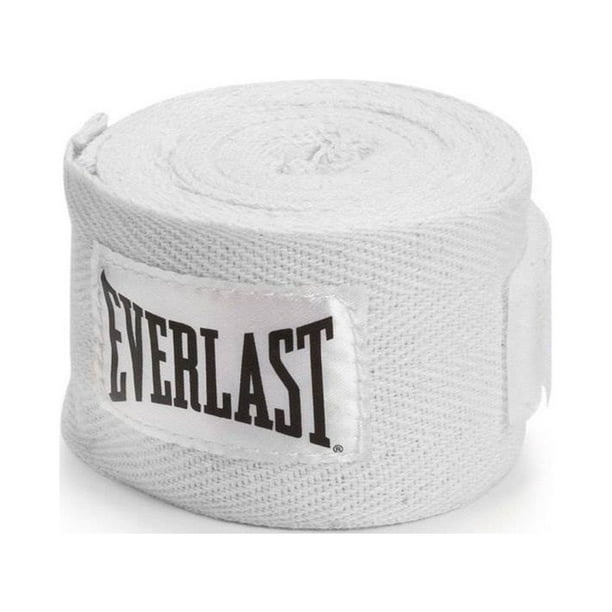 Everlast Enveloppements à Main pour Entraînement de Boxe en Polyester de 120 Pouces, Blanc