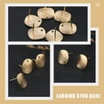 thumbnail image 4 of 30pcs Alloy Earring Stud Bases Diy Ear Stud Base Earring Making Materials, 4 of 8