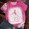 thumbnail image 1 of Pntutb - Camiseta estampada a la moda para mujer, blusa de manga corta, cuello redondo, tops casuales Pntutb Pntutb-2071, 1 of 4