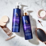 Hair Biology Purple Violet Silver Shampoo for Gray or Blonde Brassy Color Treated Hair, Fights Brassiness and Replenishes - 12.8 fl oz