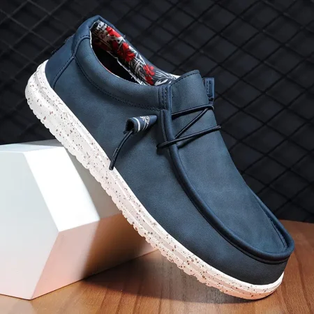 

Men‘s Casual Loafer Shoes Canvas Slip On Lightweight Comfortable Walking Shoes