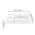 thumbnail image 3 of Binwennn Heat Imitation Porcelain Compartment Fast Food Trays Specifically Designed For School And Unit Canteens Commercial Grade Tableware Dining Table Mat Set for 6 Floral Print Dinner Place Mats, 3 of 4
