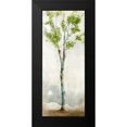 thumbnail image 2 of Milan, Vittorio 8x14 Black Modern Framed Museum Art Print Titled - Watercolor Birch Trees I, 2 of 5
