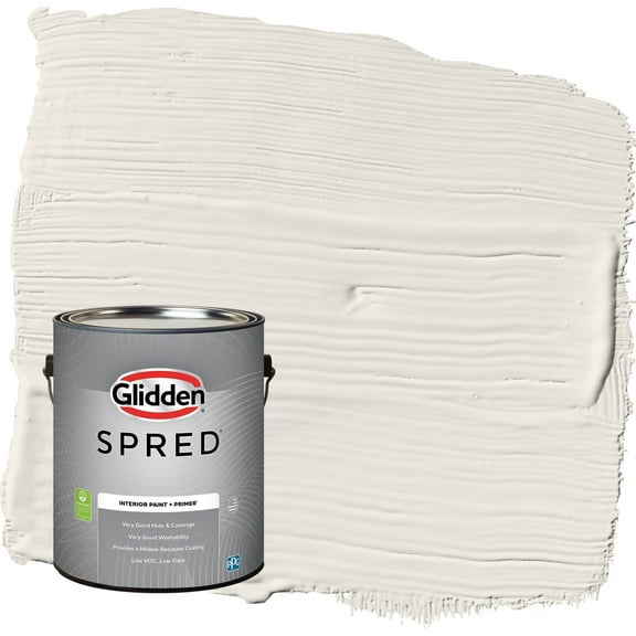 Glidden Spred Mountain Gray / Gray Flat Interior Paint with Primer, 1 Gallon
