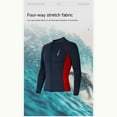 thumbnail image 6 of ZACPNCV Mens 3mm Neoprene Wetsuit Top Long Sleeve Thermal Rash Guard for Diving Snorkeling Surfing Cold Water Protection, 6 of 9