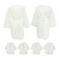 thumbnail image 1 of REOFLYUP 6 Pcs Cotton Shower Robe Versatile Usage Disposable For Spa Sauna Relaxation, 1 of 8
