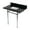 Black Granite / Polished Chrome, variant on Kingston Brass KVPK36KBSQ0 Templeton 36" Black Granite Console Sink with Brass Legs (8-Inch, 3-Hole), Black Granite/Matte Black