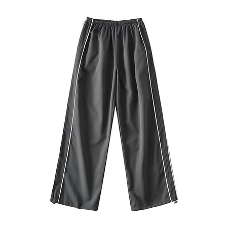 

Sngxgn Womens Scrubs Pants Women s Baggy Drawstring Pants Wide Leg Pants Casual Elastic Waist Trousers Grey M