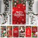 thumbnail image 3 of Decoraciones navideñas para exteriores Cubierta de puerta navideña de tela Cubierta de puerta navideña Puerta; H8H9, 3 of 6