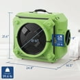 thumbnail image 6 of ALORAIR Air Scrubber with 3 Stage Filtration, Stackable Negative Air Machine for Industrial and Commercial Use, Heavy Duty Air Cleaner with MERV-10 Filter, HEPA/Activated carbon Filter, Green, 6 of 10