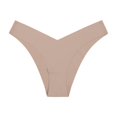 thumbnail image 3 of HAOTAGS Women Thong Panties,Breathable Moisture-Wicking Low-Rise Causal Panties Khaki L, 3 of 5
